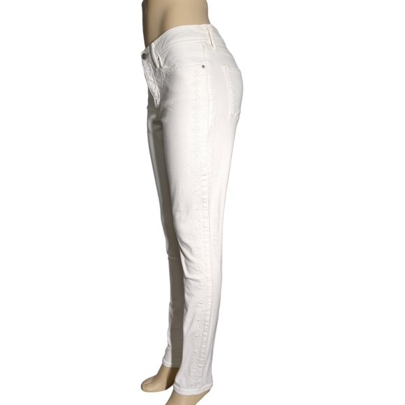 Levi’s Strauss  311 Skinny Filiform Embroidery White Jeans Size 30 - Picture 16 of 16